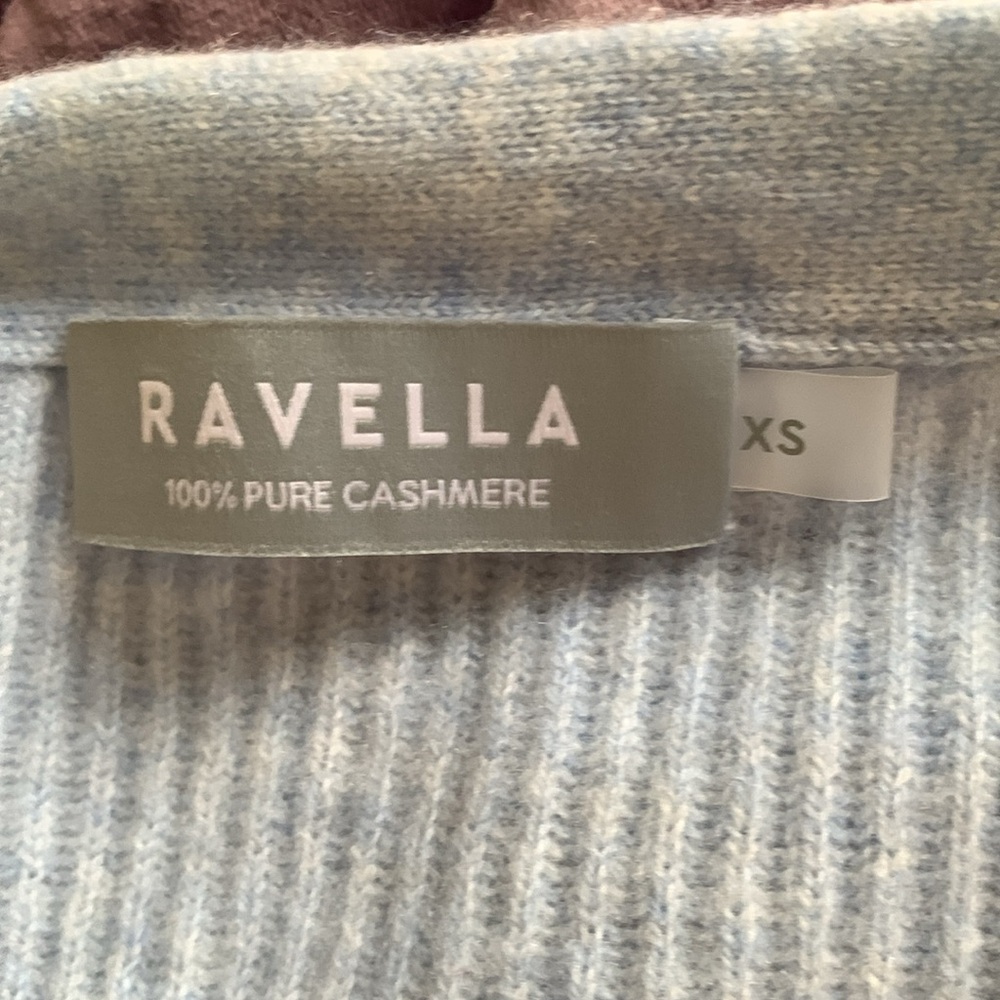 Ravella “valentina” cashmere cardigan light blue - Picture 3 of 5